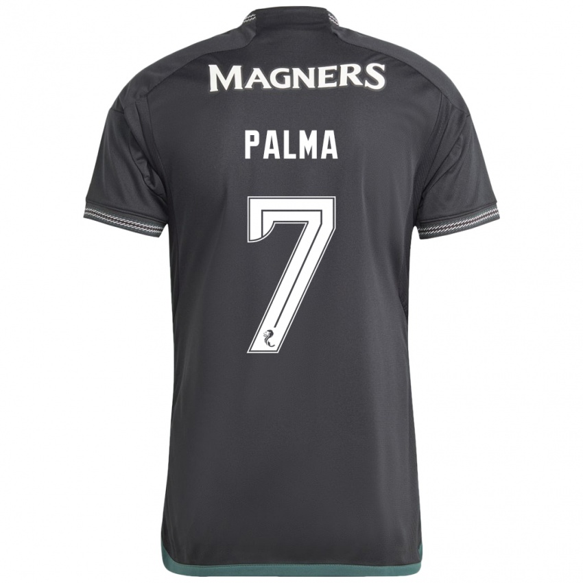 Hombre Camiseta Luis Palma #7 Negro 2ª Equipación 2023/24 La Camisa