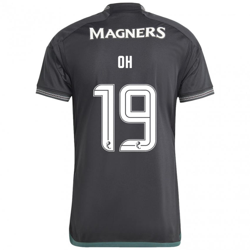 Hombre Camiseta Hyeon-Gyu Oh #19 Negro 2ª Equipación 2023/24 La Camisa