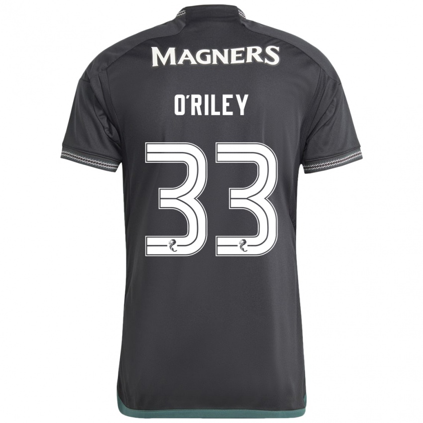 Hombre Camiseta Matt O'riley #33 Negro 2ª Equipación 2023/24 La Camisa