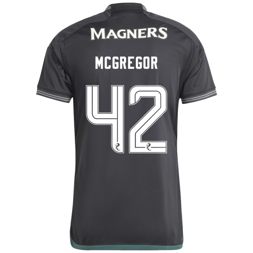 Hombre Camiseta Callum Mcgregor #42 Negro 2ª Equipación 2023/24 La Camisa