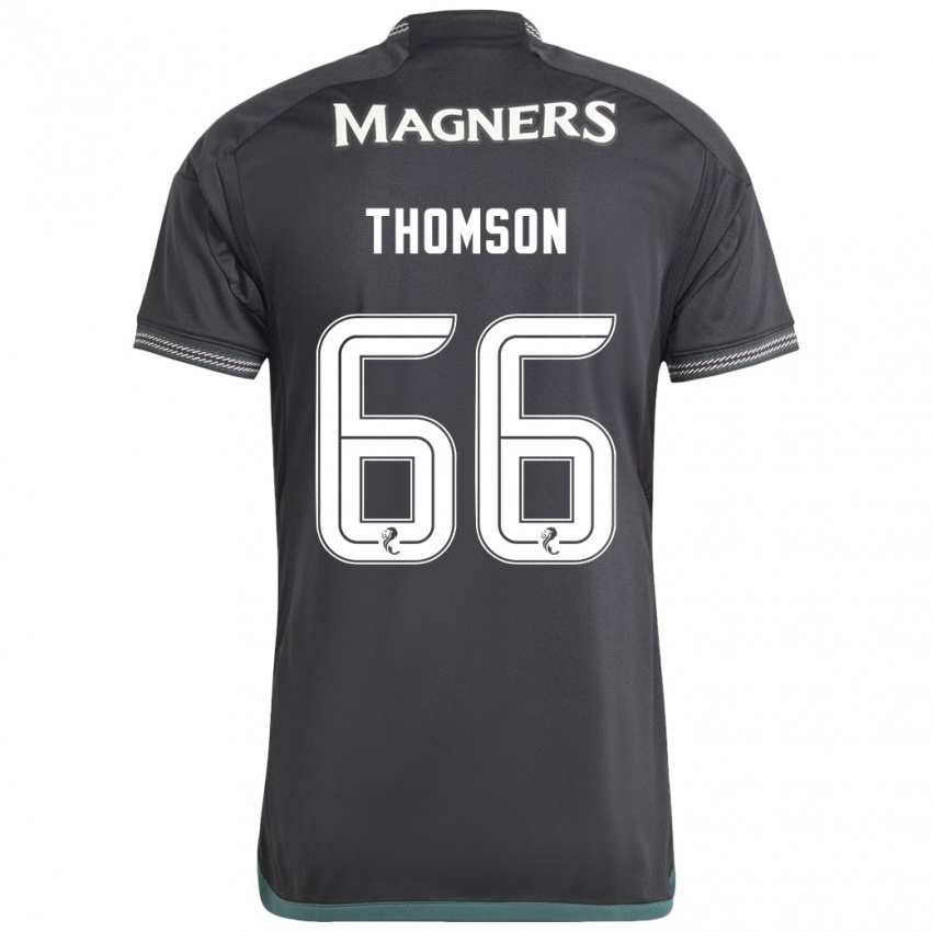 Hombre Camiseta Corey Thomson #66 Negro 2ª Equipación 2023/24 La Camisa