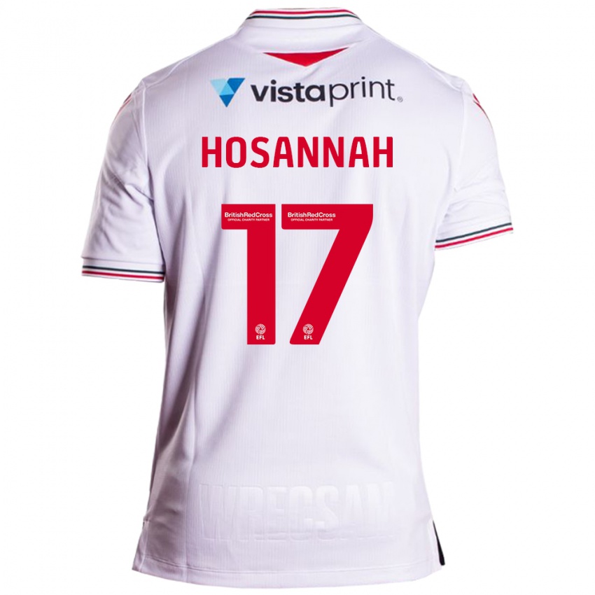 Hombre Camiseta Bryce Hosannah #17 Blanco 2ª Equipación 2023/24 La Camisa