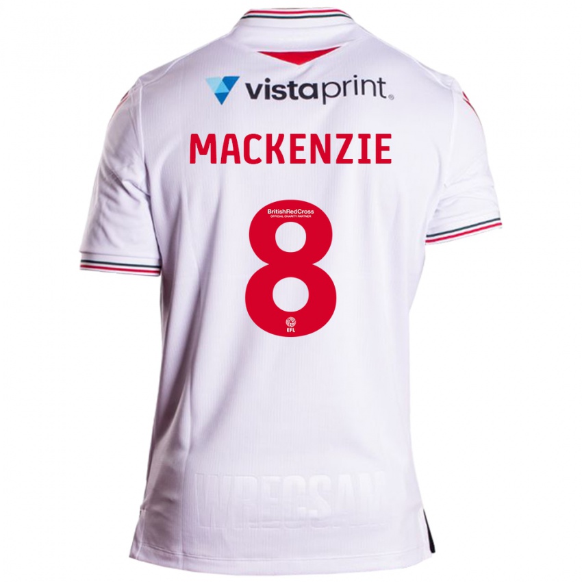 Hombre Camiseta Libby Mackenzie #8 Blanco 2ª Equipación 2023/24 La Camisa