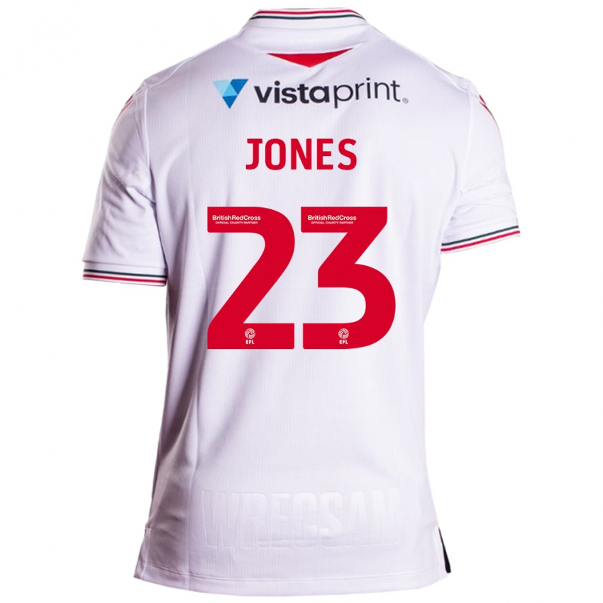 Hombre Camiseta Ruby Jones #23 Blanco 2ª Equipación 2023/24 La Camisa