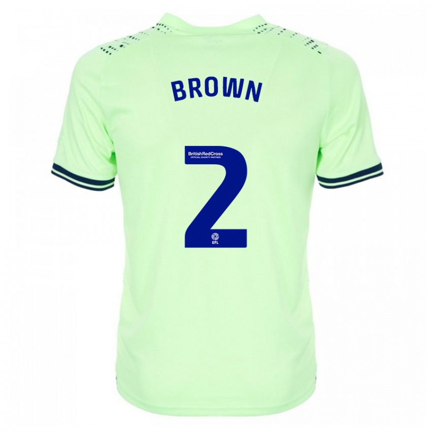 Hombre Camiseta Ashlee Brown #2 Armada 2ª Equipación 2023/24 La Camisa