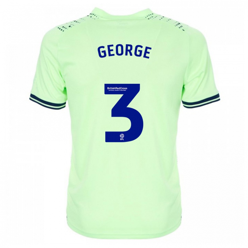 Hombre Camiseta Hannah George #3 Armada 2ª Equipación 2023/24 La Camisa