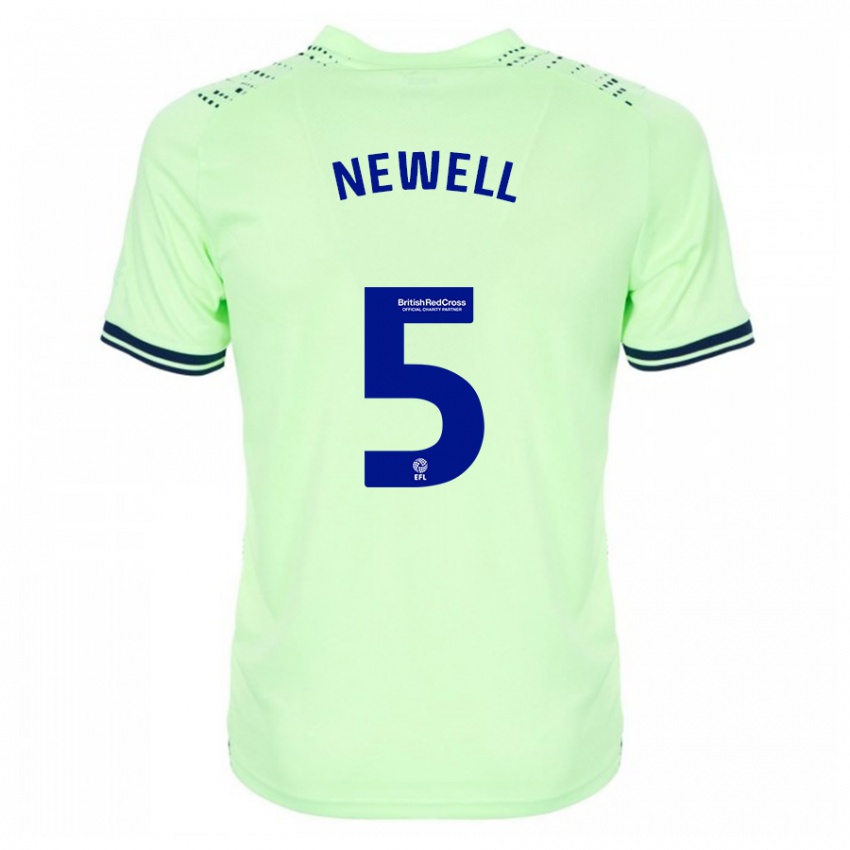 Hombre Camiseta Lucy Newell #5 Armada 2ª Equipación 2023/24 La Camisa