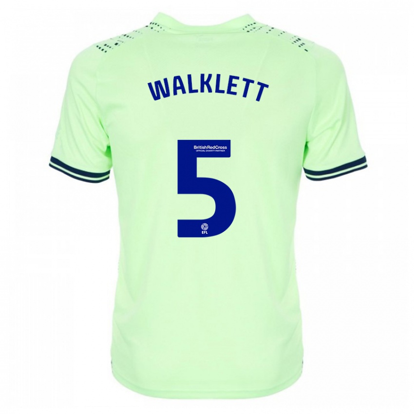 Hombre Camiseta Kerry Walklett #5 Armada 2ª Equipación 2023/24 La Camisa