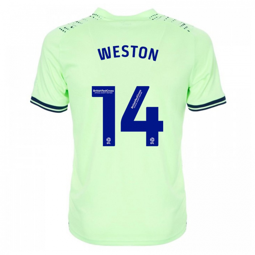 Hombre Camiseta Steph Weston #14 Armada 2ª Equipación 2023/24 La Camisa