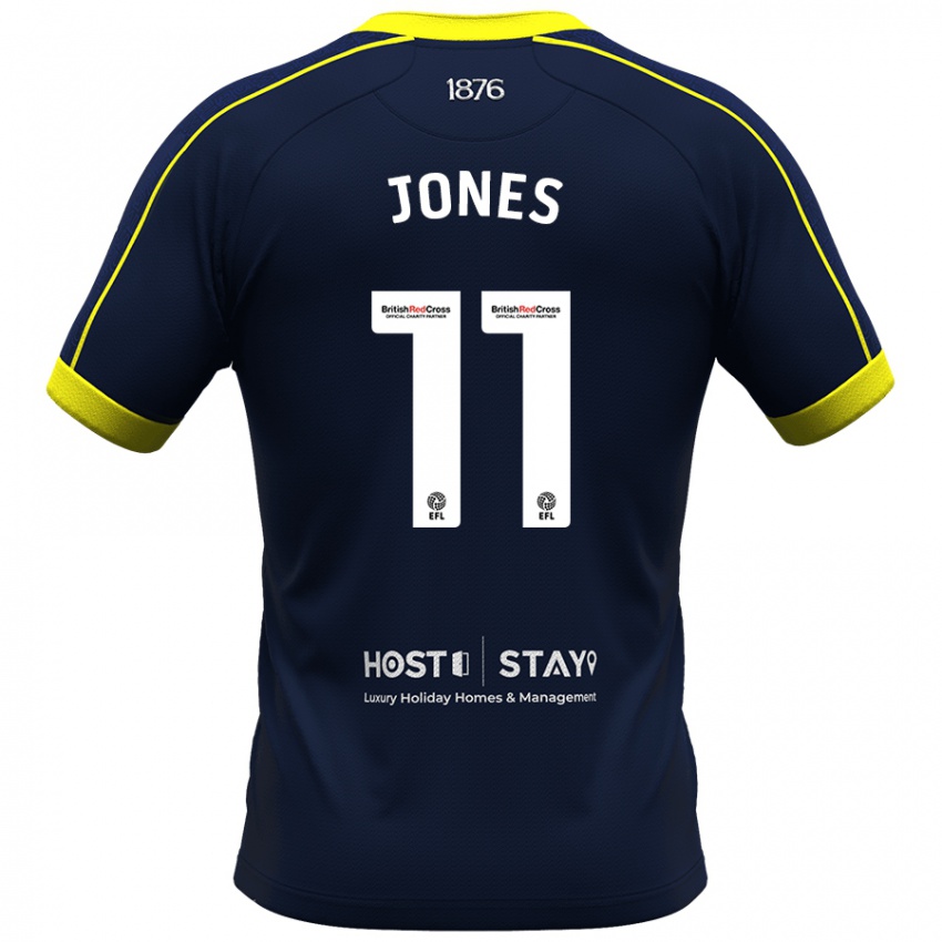 Hombre Camiseta Isaiah Jones #11 Armada 2ª Equipación 2023/24 La Camisa