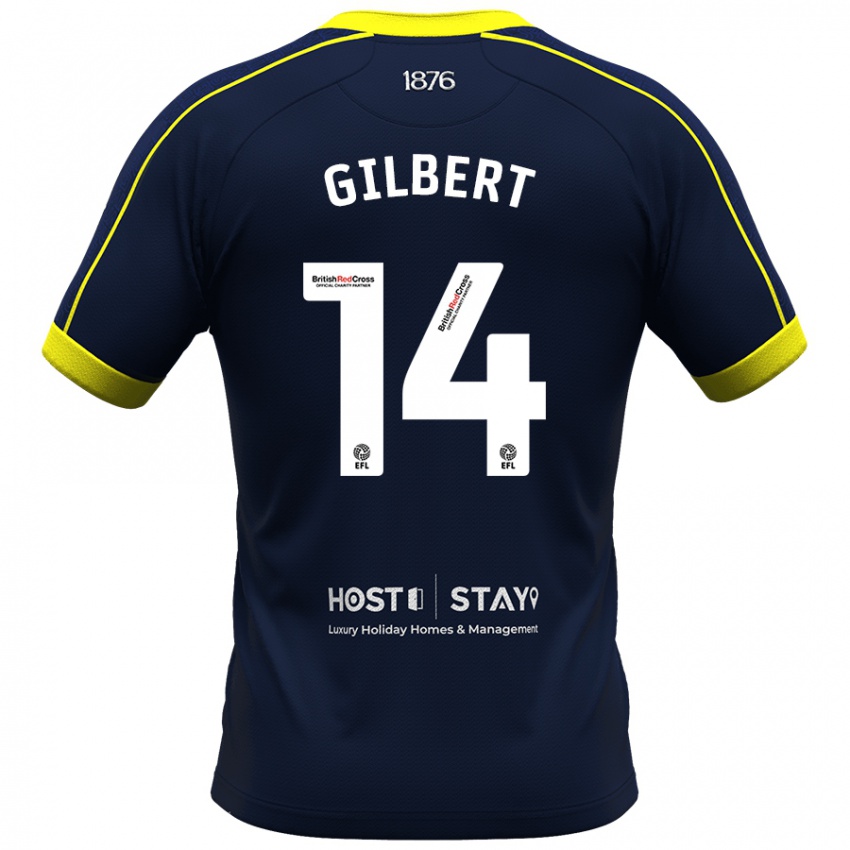 Hombre Camiseta Alex Gilbert #14 Armada 2ª Equipación 2023/24 La Camisa