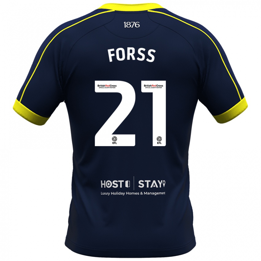 Hombre Camiseta Marcus Forss #21 Armada 2ª Equipación 2023/24 La Camisa