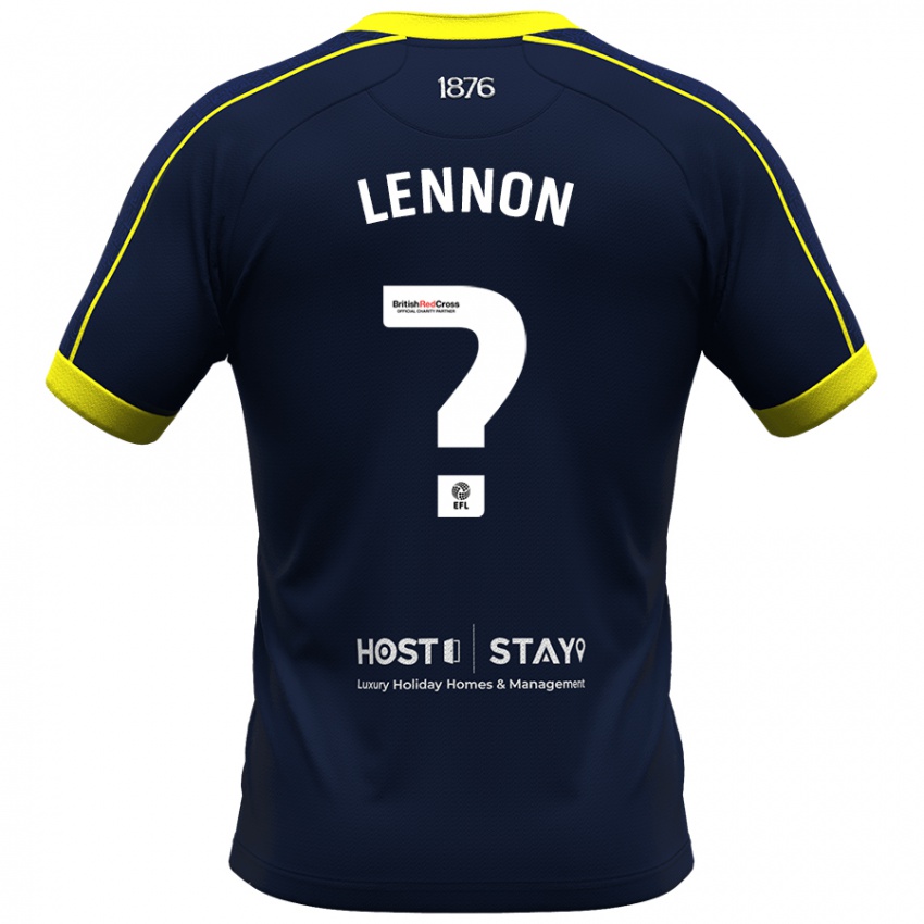 Hombre Camiseta Charlie Lennon #0 Armada 2ª Equipación 2023/24 La Camisa