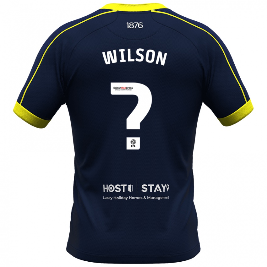 Hombre Camiseta James Wilson #0 Armada 2ª Equipación 2023/24 La Camisa