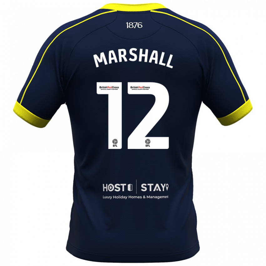 Hombre Camiseta Eve Marshall #12 Armada 2ª Equipación 2023/24 La Camisa