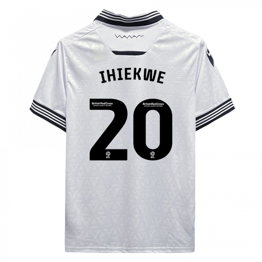 Hombre Camiseta Michael Ihiekwe #20 Blanco 2ª Equipación 2023/24 La Camisa