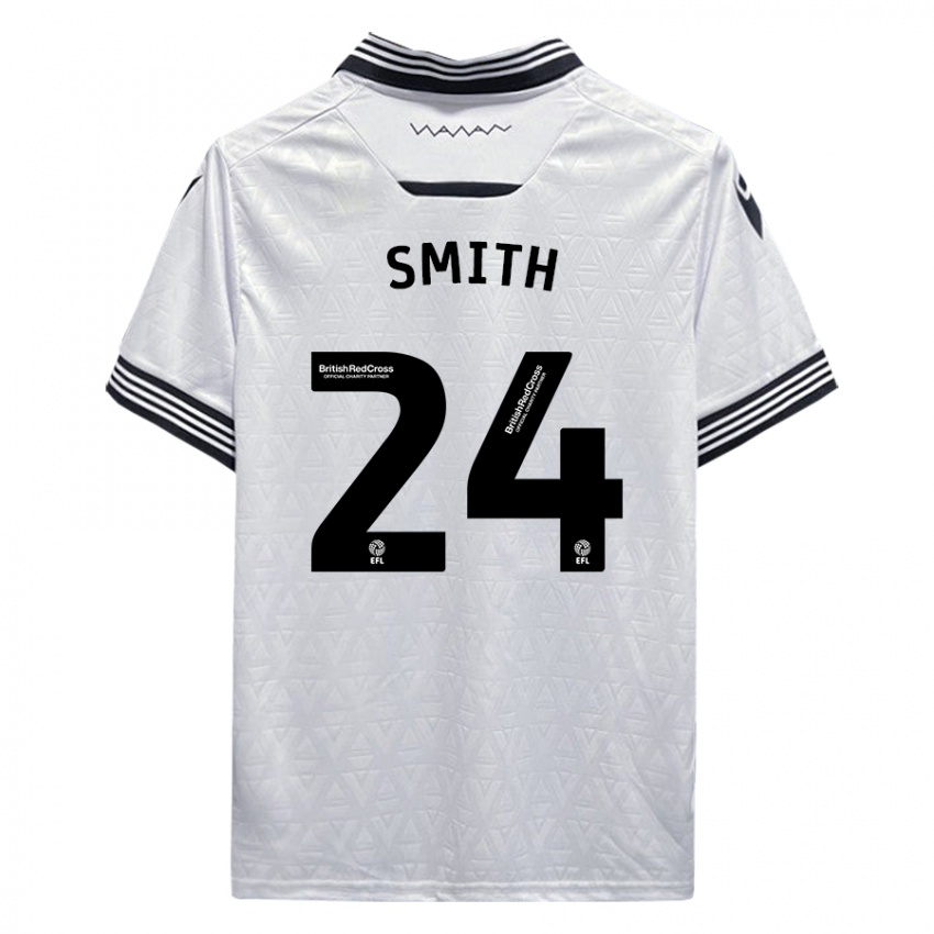 Hombre Camiseta Michael Smith #24 Blanco 2ª Equipación 2023/24 La Camisa