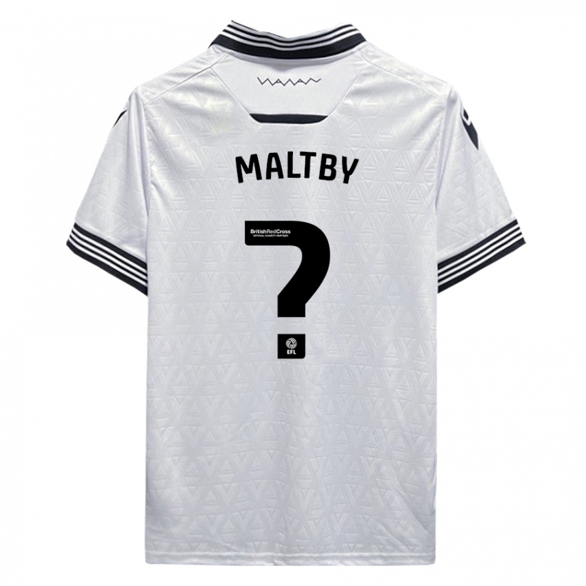Hombre Camiseta Mackenzie Maltby #0 Blanco 2ª Equipación 2023/24 La Camisa