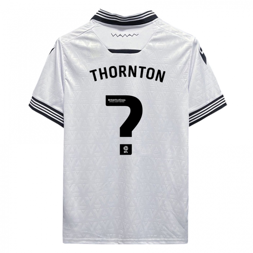 Hombre Camiseta Jarvis Thornton #0 Blanco 2ª Equipación 2023/24 La Camisa