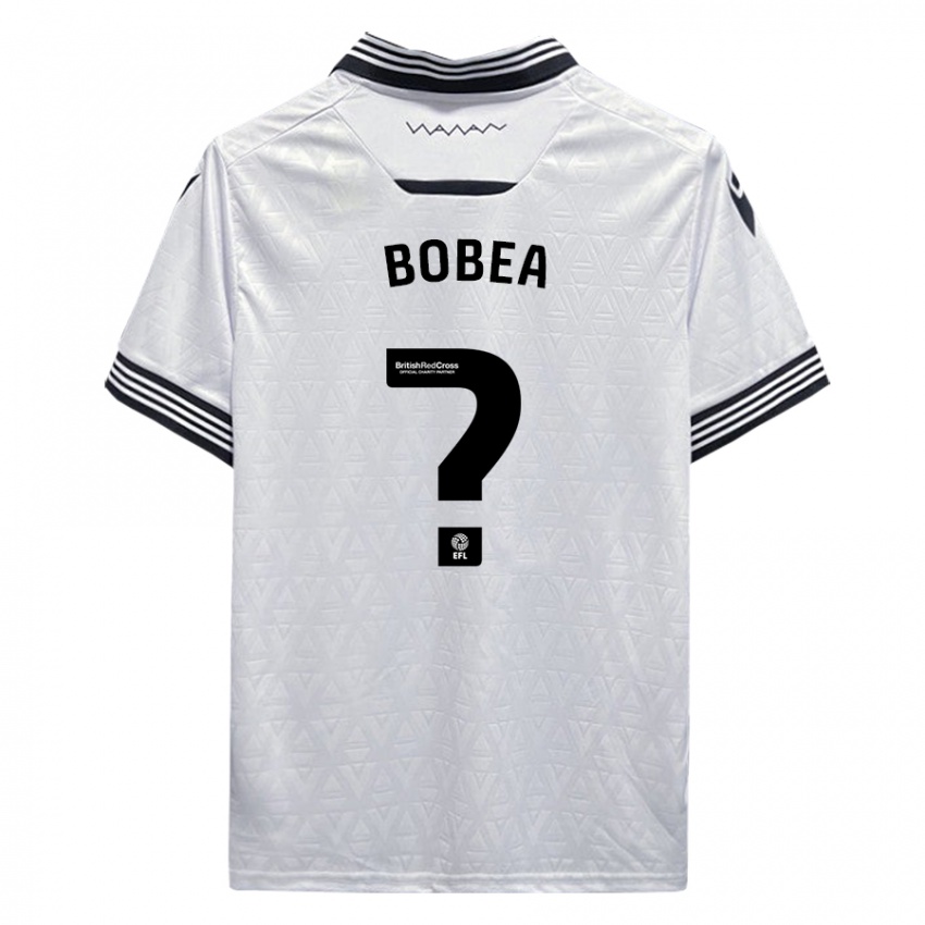 Hombre Camiseta Mario Bobea #0 Blanco 2ª Equipación 2023/24 La Camisa