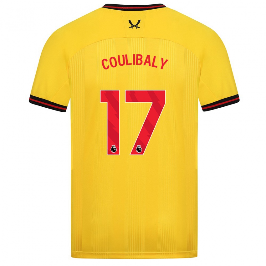 Hombre Camiseta Ismaila Coulibaly #17 Amarillo 2ª Equipación 2023/24 La Camisa