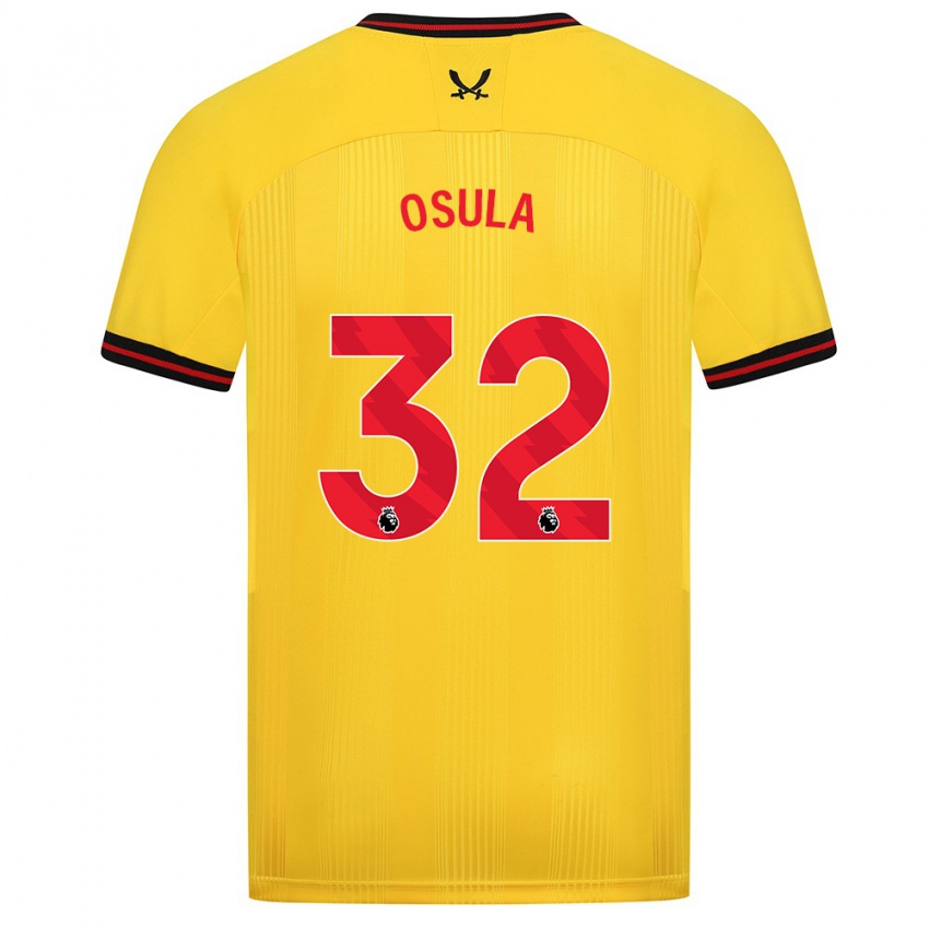 Hombre Camiseta William Osula #32 Amarillo 2ª Equipación 2023/24 La Camisa