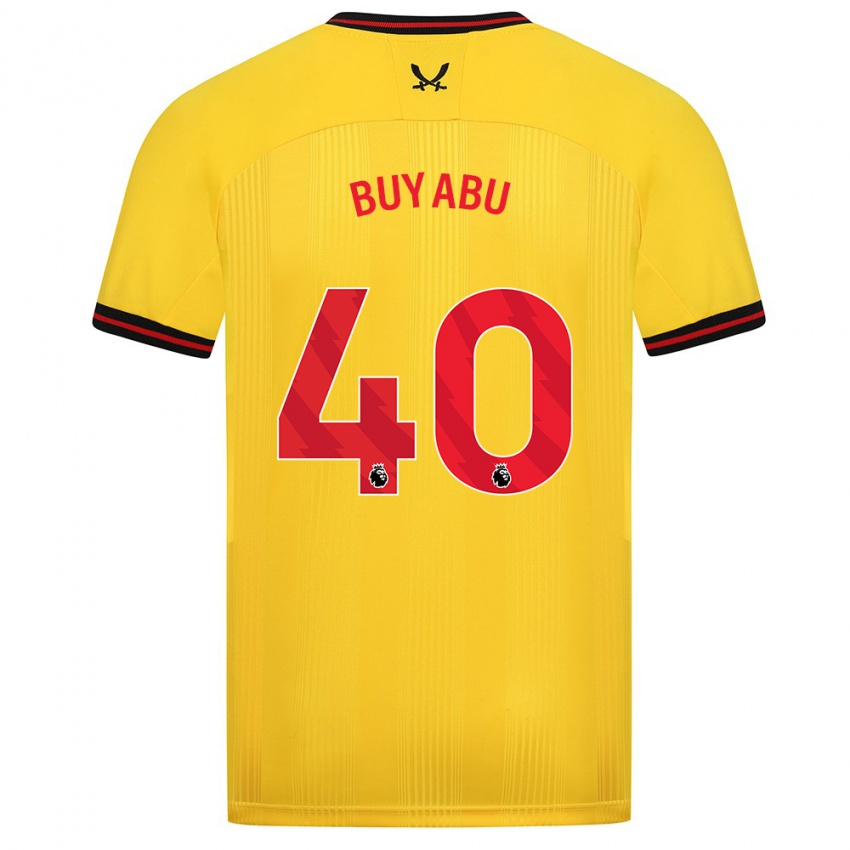 Hombre Camiseta Jili Buyabu #40 Amarillo 2ª Equipación 2023/24 La Camisa