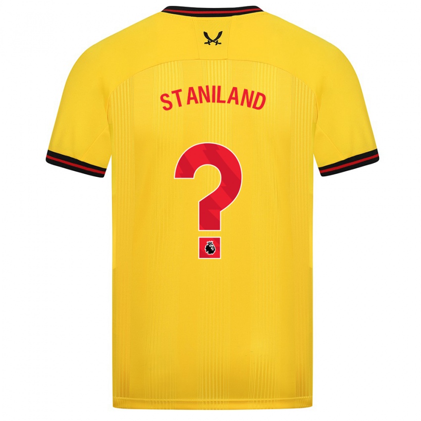 Hombre Camiseta Charlie Staniland #0 Amarillo 2ª Equipación 2023/24 La Camisa