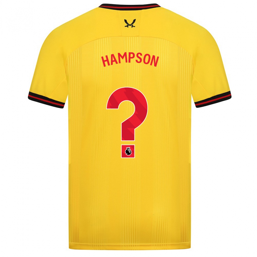 Hombre Camiseta Owen Hampson #0 Amarillo 2ª Equipación 2023/24 La Camisa