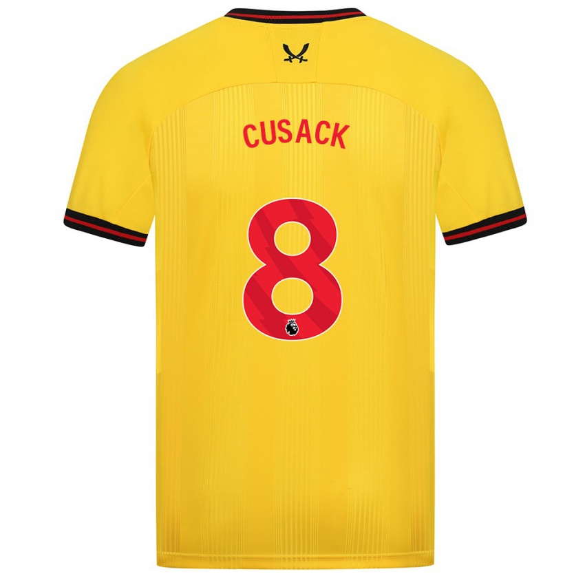 Hombre Camiseta Maddy Cusack † #8 Amarillo 2ª Equipación 2023/24 La Camisa