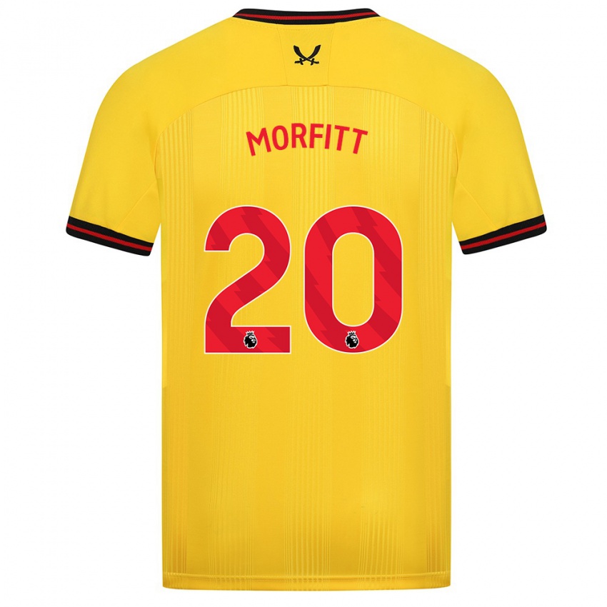 Hombre Camiseta Izzy Morfitt #20 Amarillo 2ª Equipación 2023/24 La Camisa