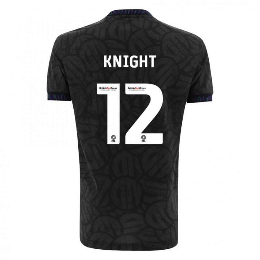 Hombre Camiseta Jason Knight #12 Negro 2ª Equipación 2023/24 La Camisa