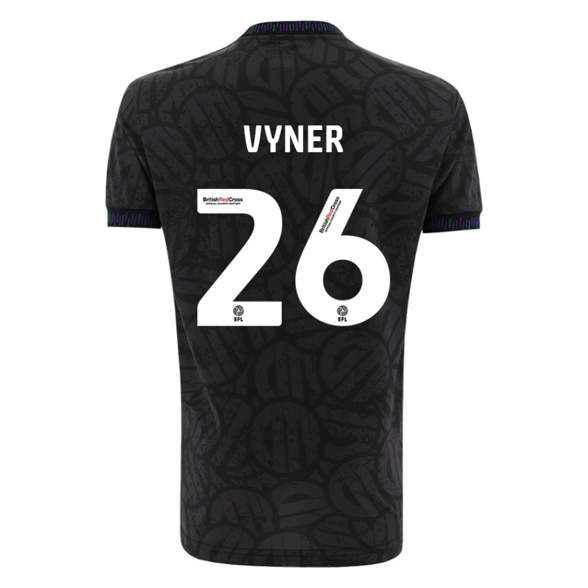 Hombre Camiseta Zak Vyner #26 Negro 2ª Equipación 2023/24 La Camisa