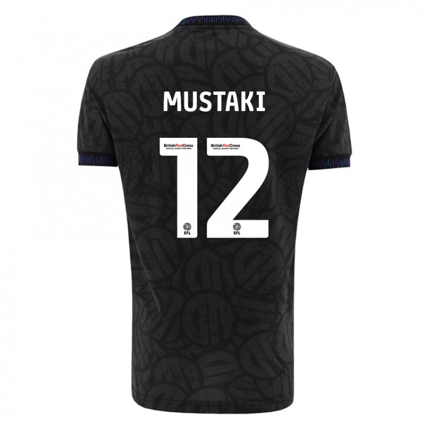 Hombre Camiseta Chloe Mustaki #12 Negro 2ª Equipación 2023/24 La Camisa