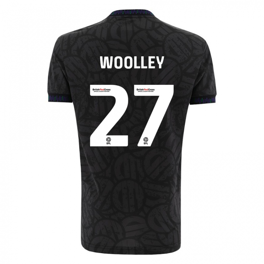 Hombre Camiseta Jesse Woolley #27 Negro 2ª Equipación 2023/24 La Camisa