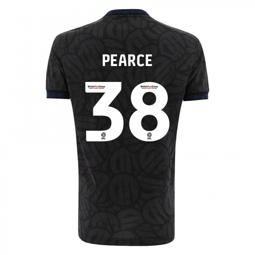 Hombre Camiseta Manon Pearce #38 Negro 2ª Equipación 2023/24 La Camisa