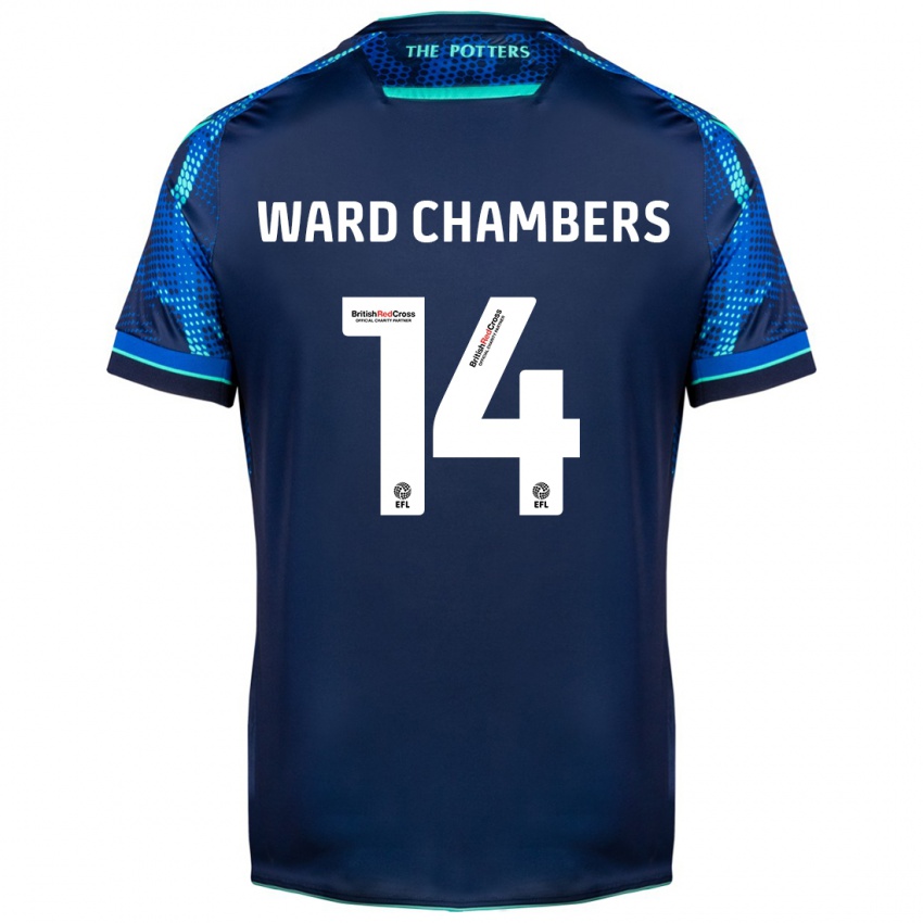 Hombre Camiseta Courtnay Ward-Chambers #14 Armada 2ª Equipación 2023/24 La Camisa