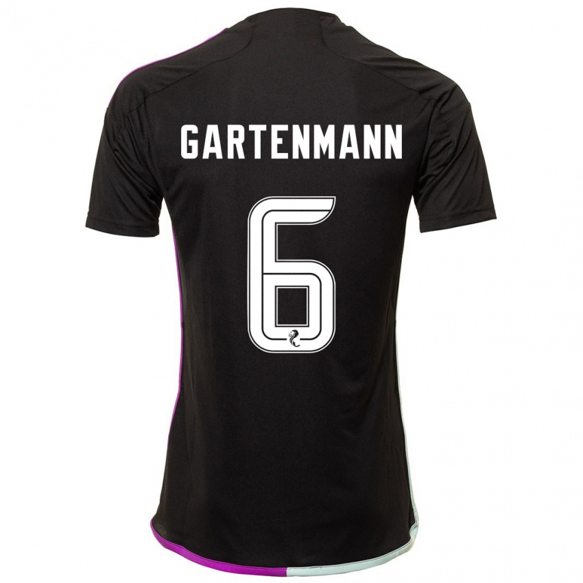 Hombre Camiseta Stefan Gartenmann #6 Negro 2ª Equipación 2023/24 La Camisa