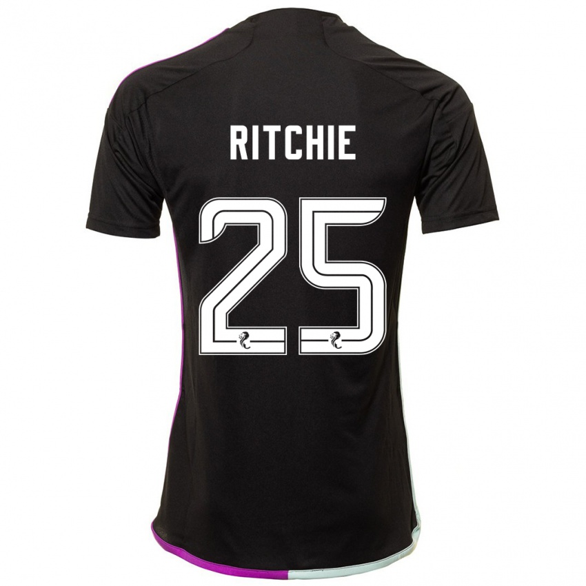 Hombre Camiseta Tom Ritchie #25 Negro 2ª Equipación 2023/24 La Camisa