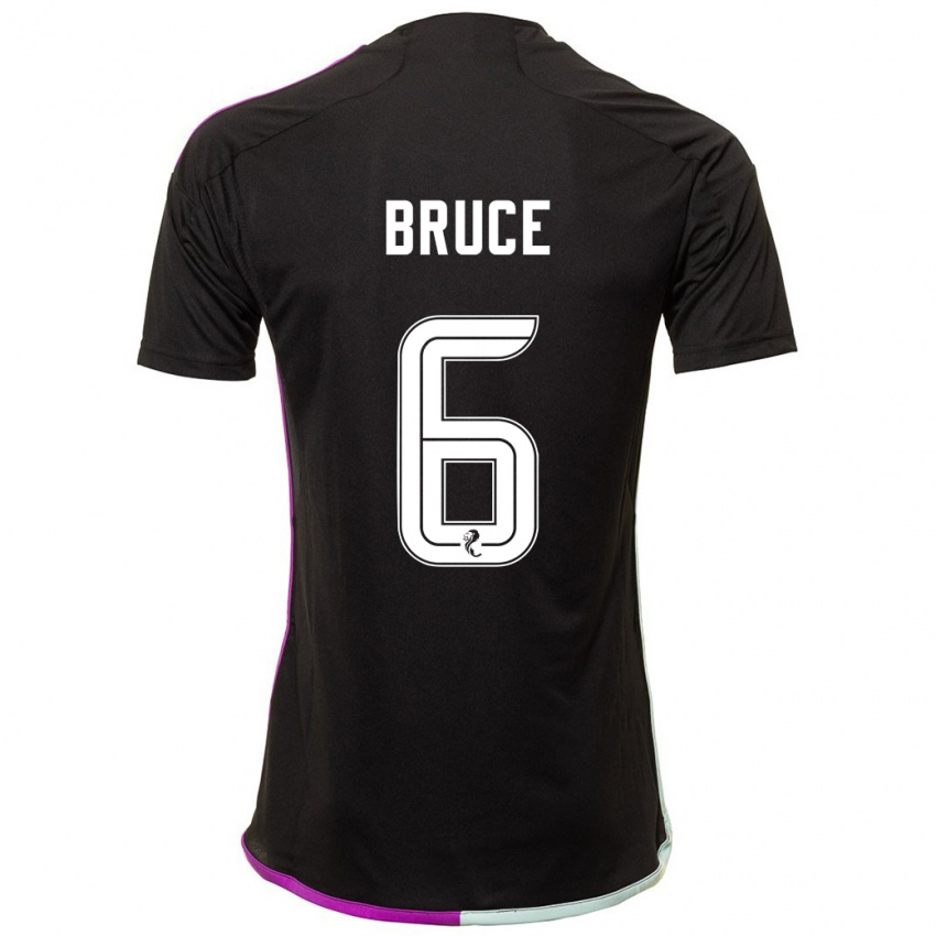 Hombre Camiseta Natasha Bruce #6 Negro 2ª Equipación 2023/24 La Camisa