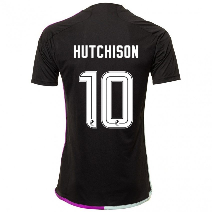 Hombre Camiseta Bayley Hutchison #10 Negro 2ª Equipación 2023/24 La Camisa