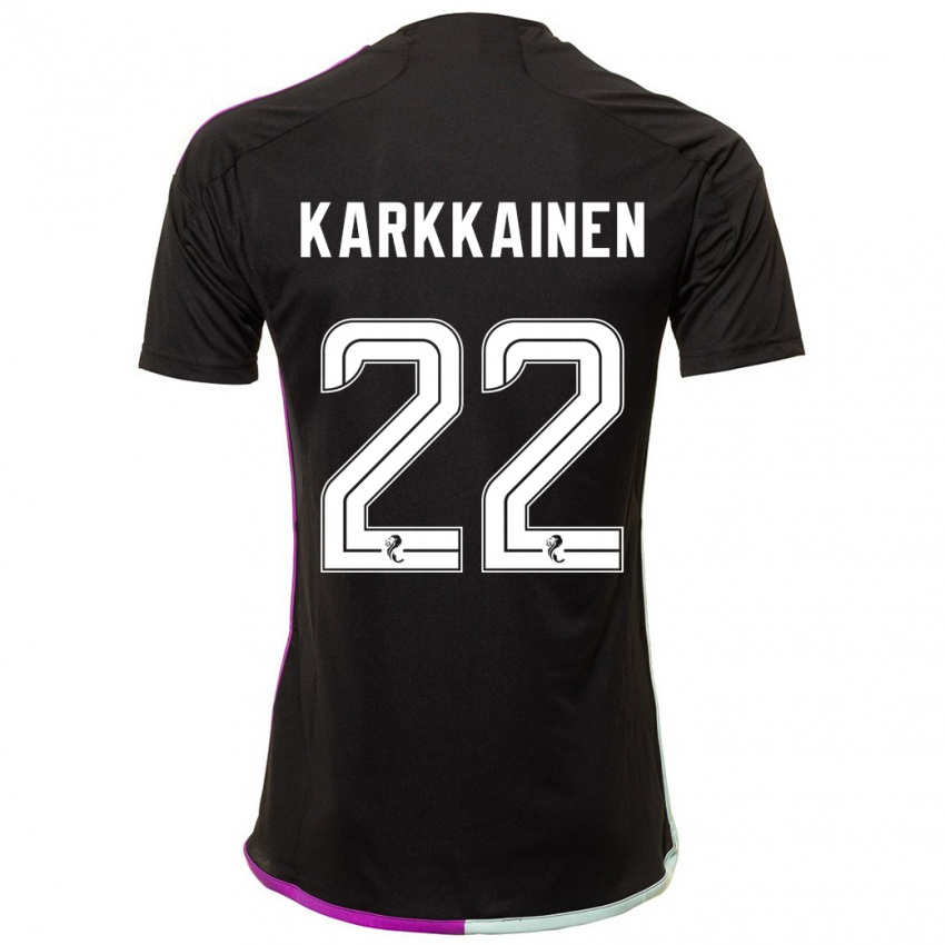 Hombre Camiseta Elena Kärkkäinen #22 Negro 2ª Equipación 2023/24 La Camisa