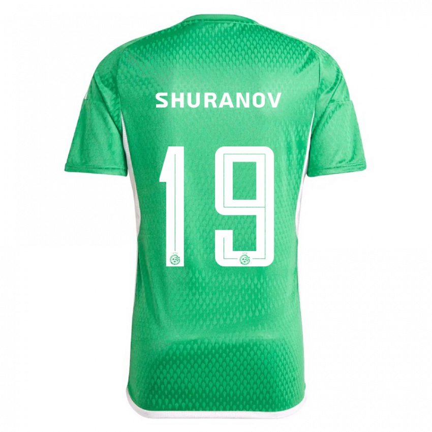 Mujer Camiseta Erik Shuranov #19 Blanco Azul 1ª Equipación 2023/24 La Camisa