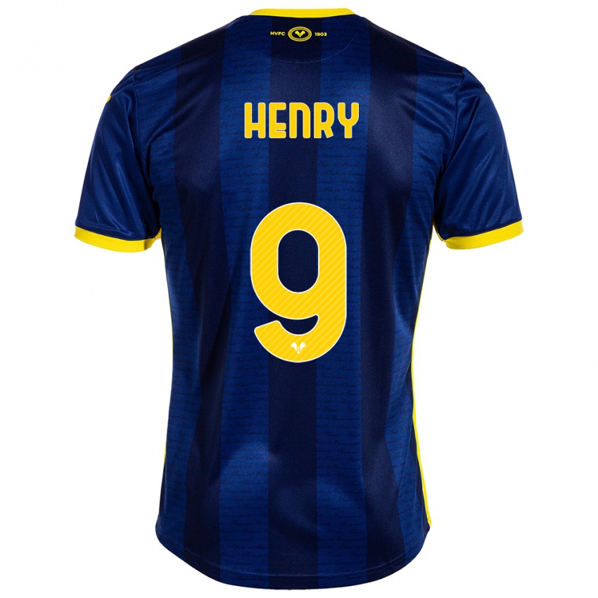 Mujer Camiseta Thomas Henry #9 Armada 1ª Equipación 2023/24 La Camisa