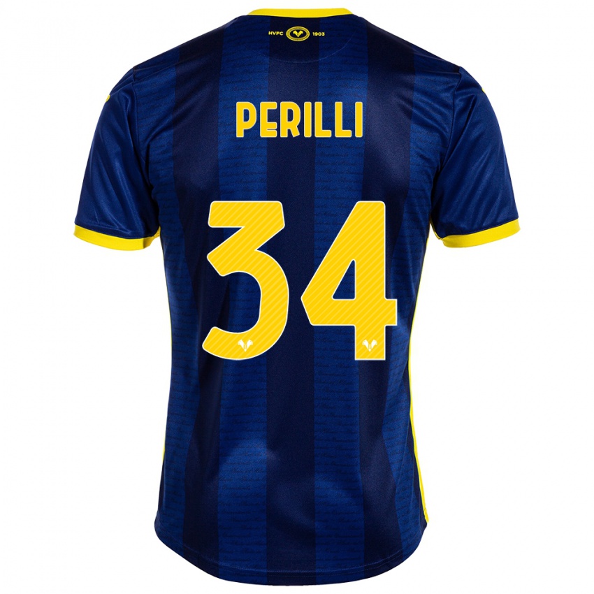 Mujer Camiseta Simone Perilli #34 Armada 1ª Equipación 2023/24 La Camisa