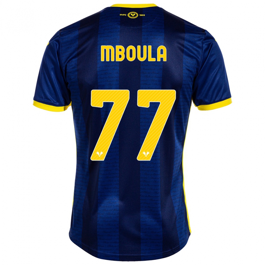 Mujer Camiseta Jordi Mboula #77 Armada 1ª Equipación 2023/24 La Camisa