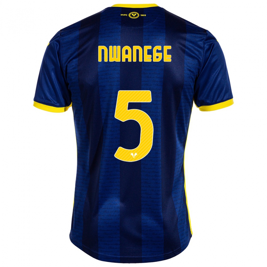 Mujer Camiseta Karlson Nwanege #5 Armada 1ª Equipación 2023/24 La Camisa