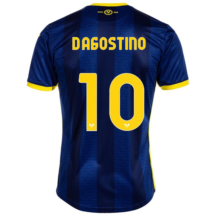 Mujer Camiseta Samuele D'agostino #10 Armada 1ª Equipación 2023/24 La Camisa