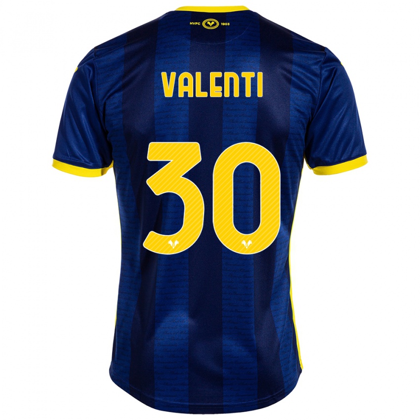 Mujer Camiseta Francesco Valenti #30 Armada 1ª Equipación 2023/24 La Camisa