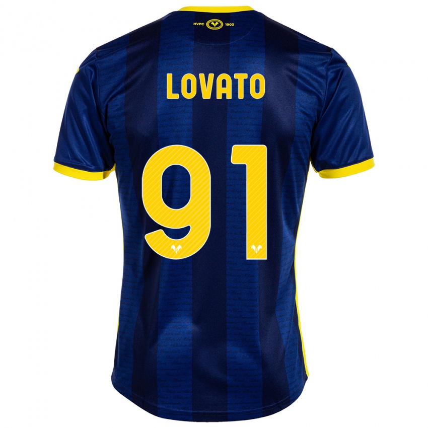 Mujer Camiseta Enrico Lovato #91 Armada 1ª Equipación 2023/24 La Camisa